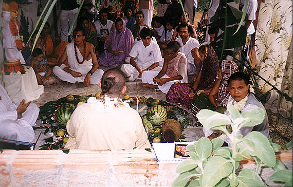 Installation of Sri Caitanya Mahaprabhu